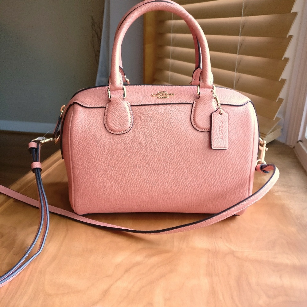 Coach Mini Bennett Satchel Pink Leather Bag